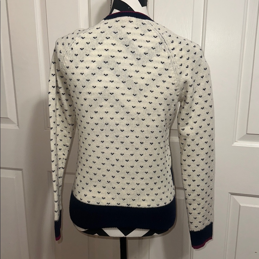 Brooks Brothers Cream and Navy Ski Sweater - Picture 3 of 5